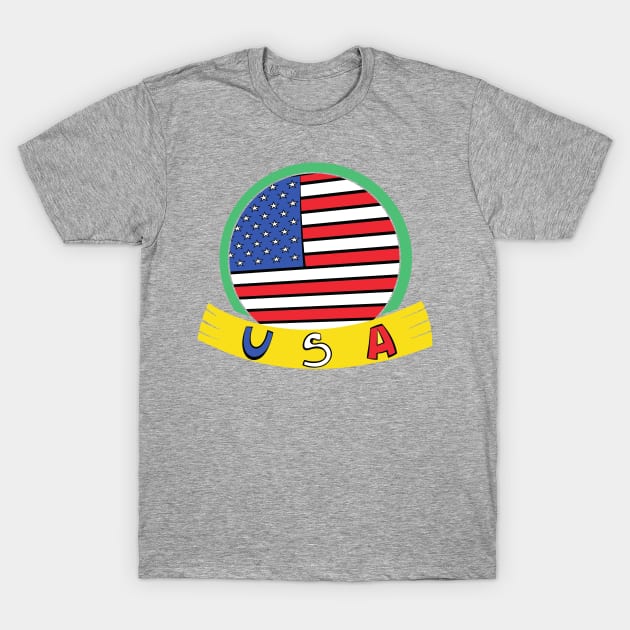 4th of July Independence Day T-Shirt by The Mellow Cats Studio